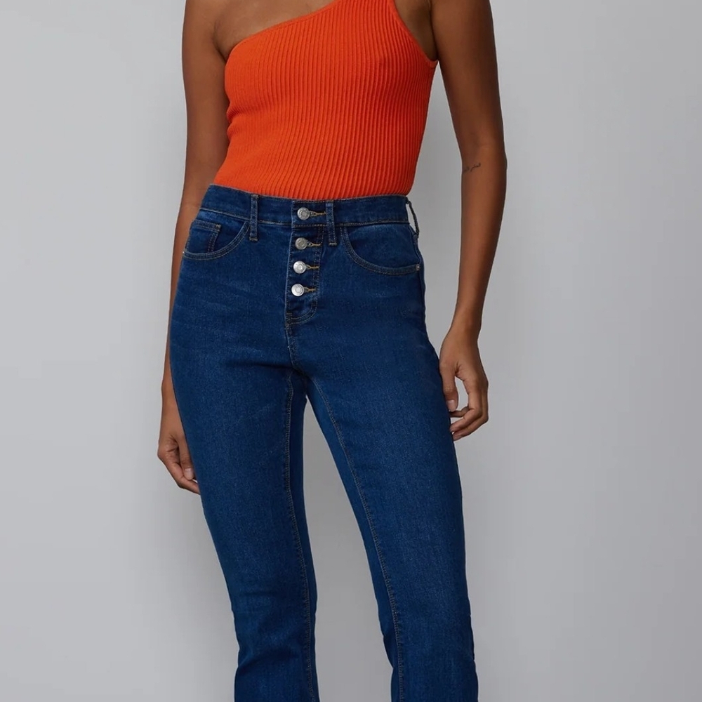 New York & Company High Rise Blue Jeans
